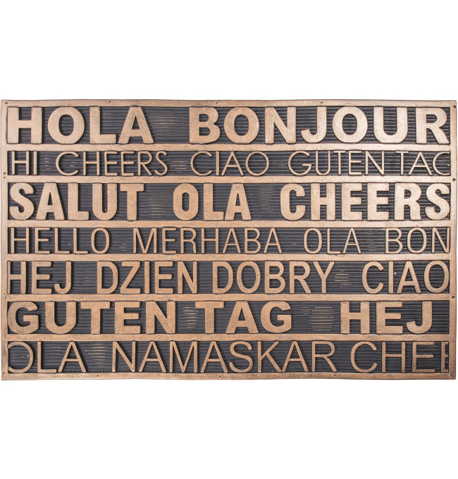 Rohožka PIN-MAT M49 černá / zlatá