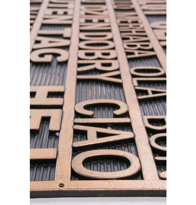 Rohožka PIN-MAT M49 černá / zlatá