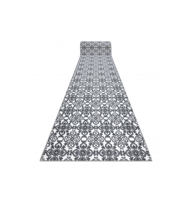 Běhoun ARGENT květy - W4949 bílý / šedý
