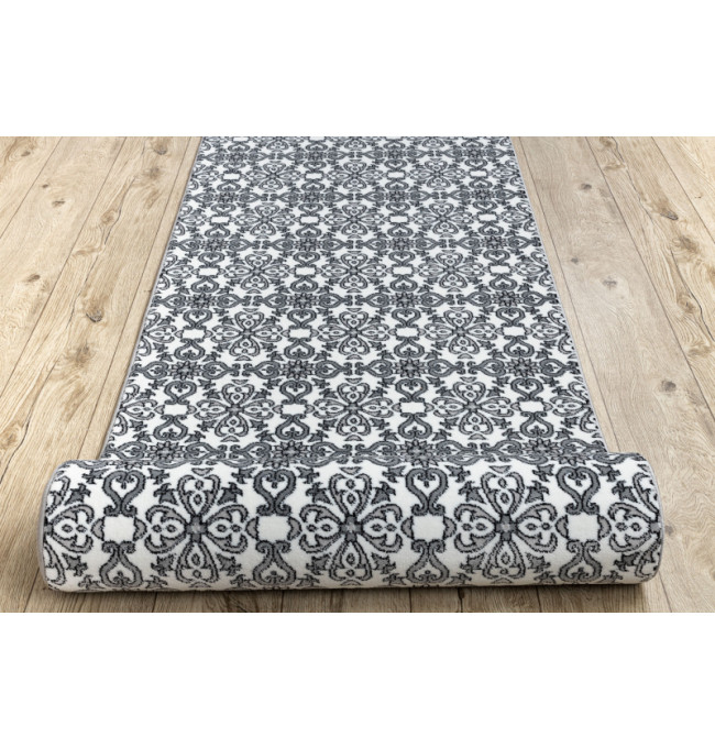 Běhoun ARGENT květy - W4949 bílý / šedý