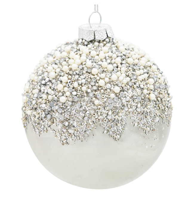 Závěsná vánoční dekorace CHRISTMAS 534 zlatá / stříbrná (4 ks)