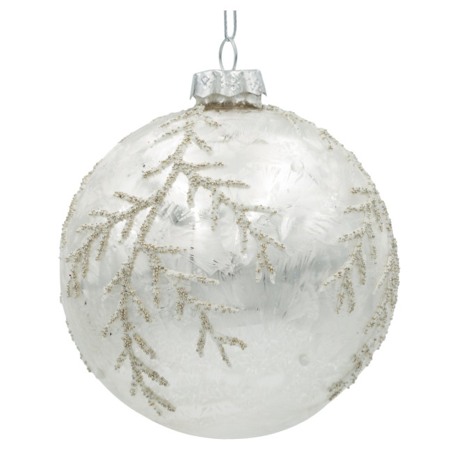 Závěsná vánoční dekorace CHRISTMAS 549 stříbrná (4 ks)