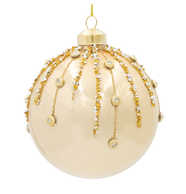 Závěsná vánoční dekorace CHRISTMAS 540 zlatá (4 ks)