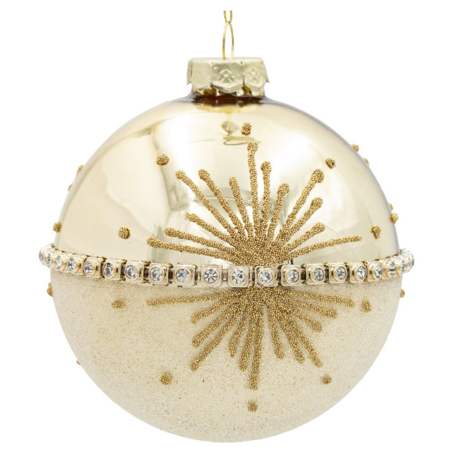 Závěsná vánoční dekorace CHRISTMAS 583 zlatá (4 ks)