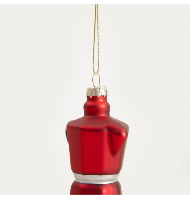 Závěsná vánoční dekorace GLASSO červená 751950