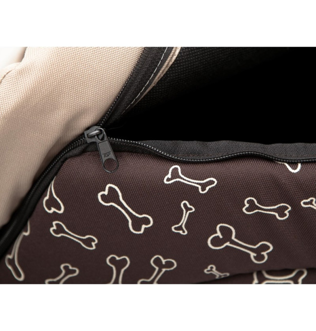 Bouda pro psa R2 kostičky, hnědá