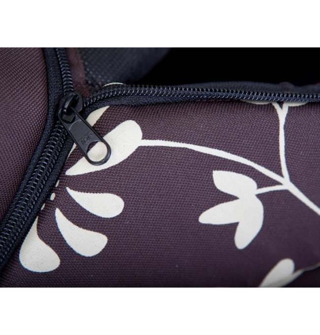 Bouda pro psa R2 květiny, hnědá