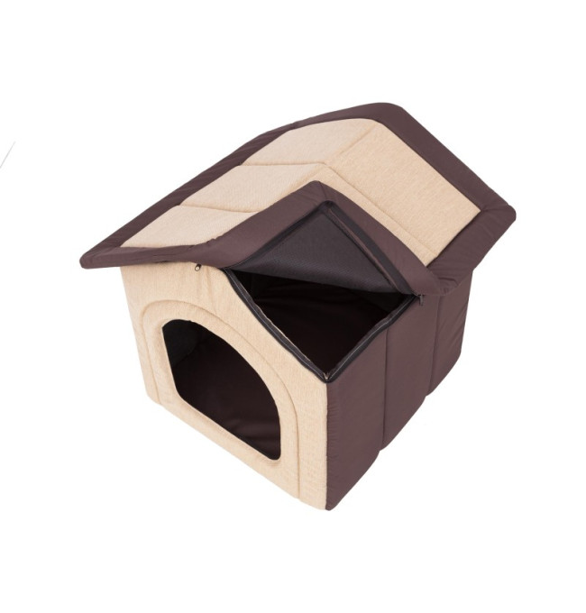 Bouda pro psa INARI R4 béžová / hnědá