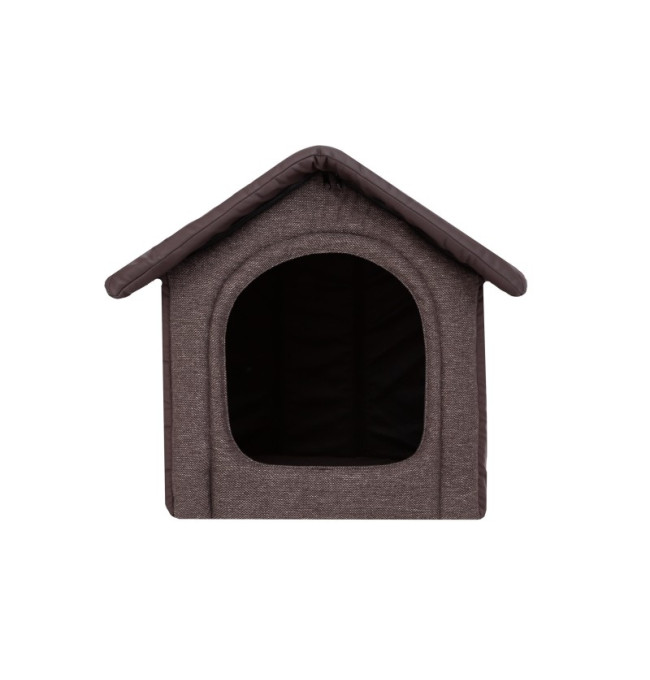 Bouda pro psa INARI R3 ekokůže, hnědá