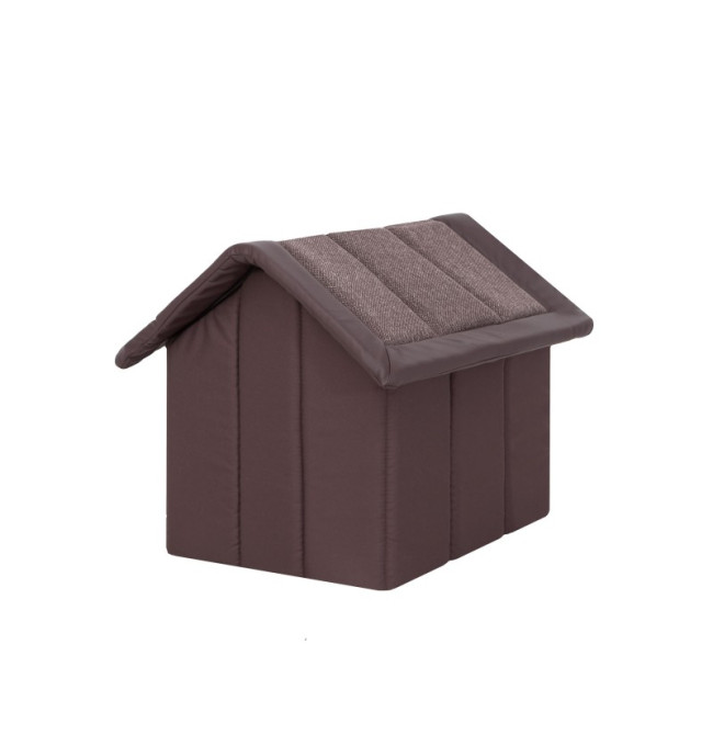 Bouda pro psa INARI R3 ekokůže, hnědá