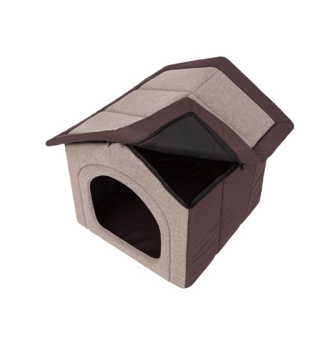 Bouda pro psa INARI R6 capuccino / hnědá