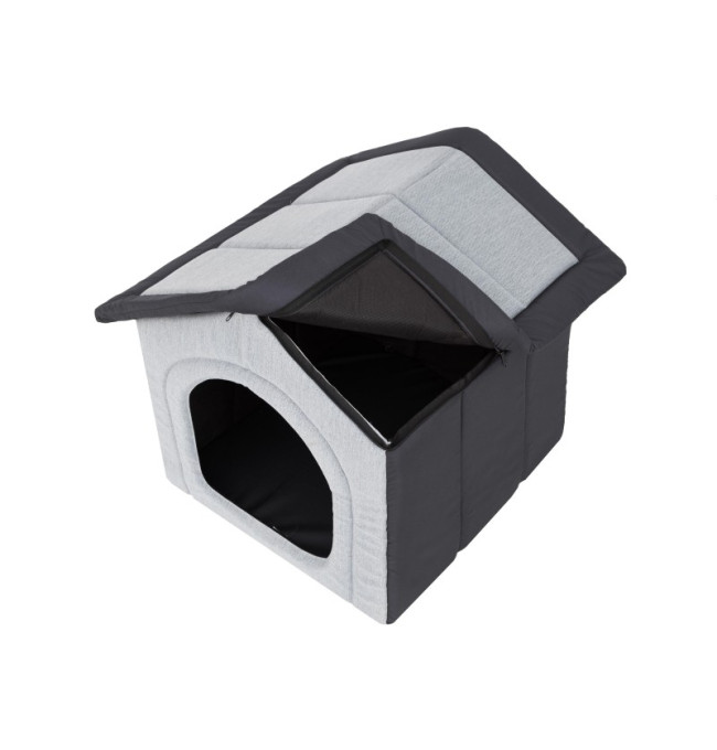 Bouda pro psa INARI R2 šedá / granátová