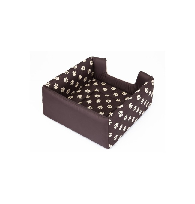 Bouda a pelíšek pro psa BUTTERFLY R1 tlapky, hnědá