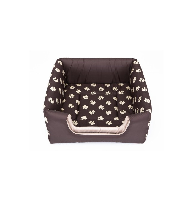 Bouda a pelíšek pro psa BUTTERFLY R4 tlapky, hnědá