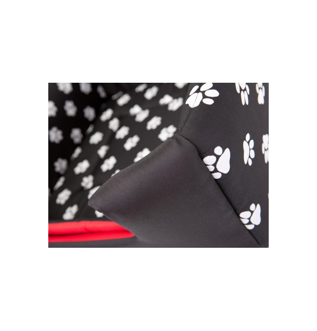 Bouda a pelíšek pro psa BUTTERFLY R1 tlapky, černá