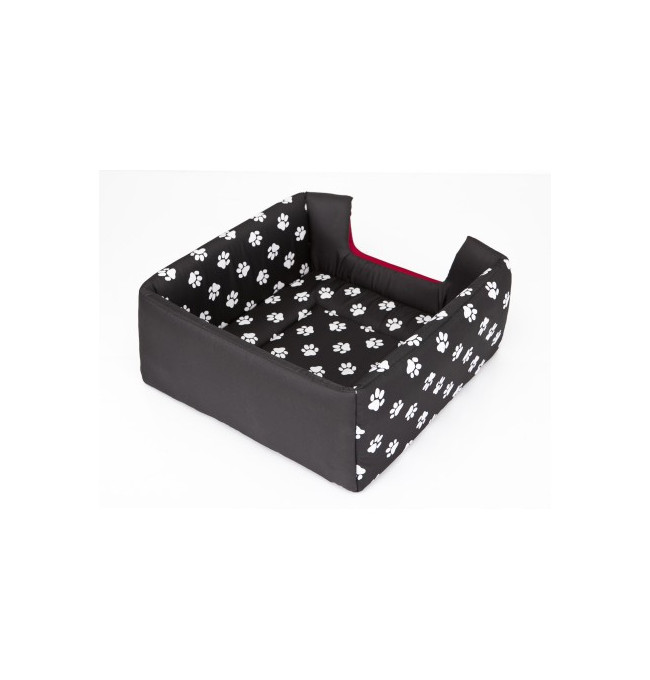 Bouda a pelíšek pro psa BUTTERFLY R1 tlapky, černá