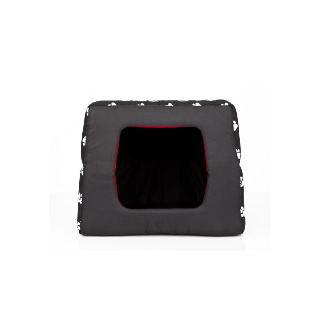 Bouda a pelíšek pro psa BUTTERFLY R2 tlapky, černá