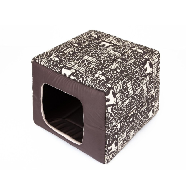 Bouda a pelíšek pro psa BUTTERFLY R1 nápisy