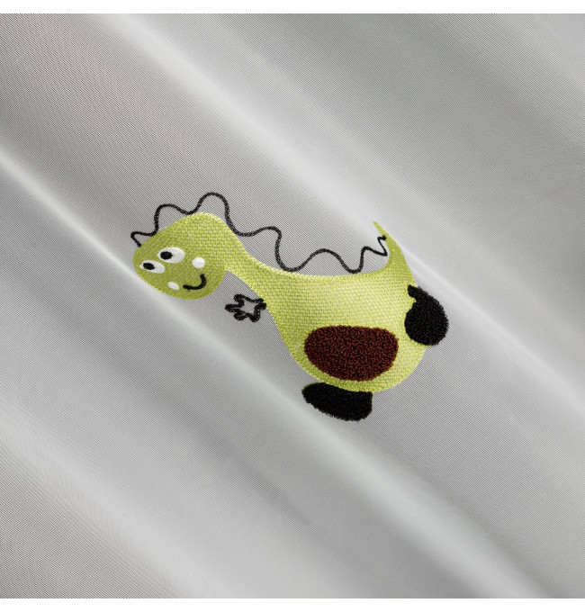 Hotová záclona DINO bílá - na průchodkách