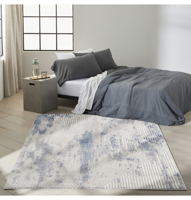 Koberec CALVIN KLEIN TRANSITIONS šedý/modrý
