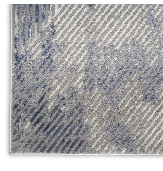 Koberec CALVIN KLEIN TRANSITIONS šedý/modrý