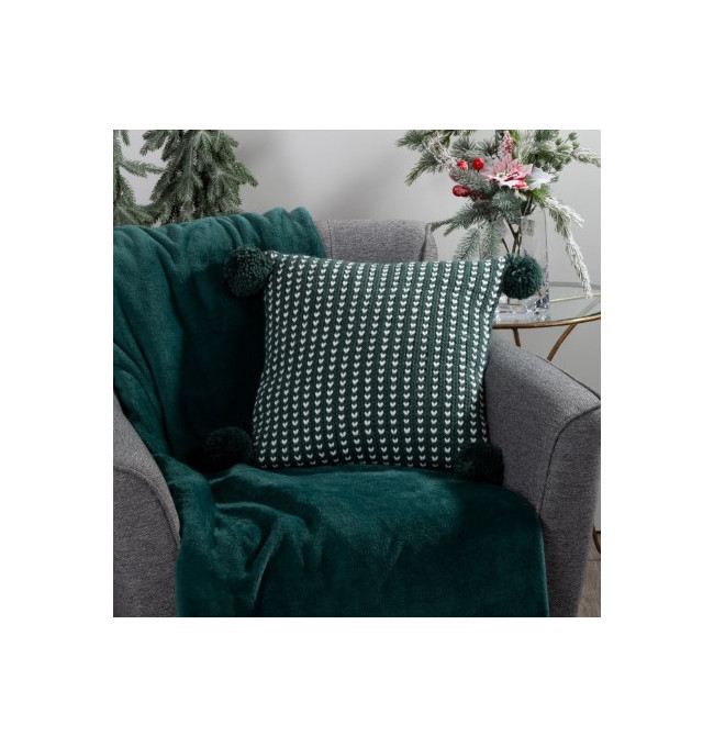 Povlak na polštář CHP 96 zelený / bílý