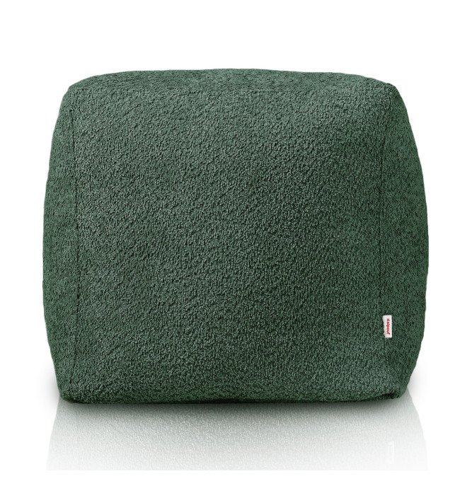 Taburetka Boucle tmavě zelená