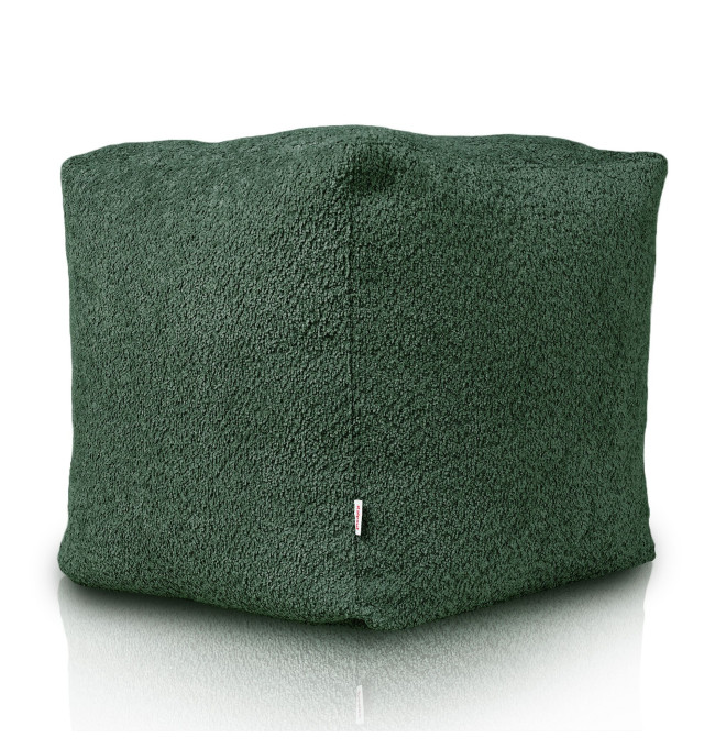 Taburetka Boucle tmavě zelená