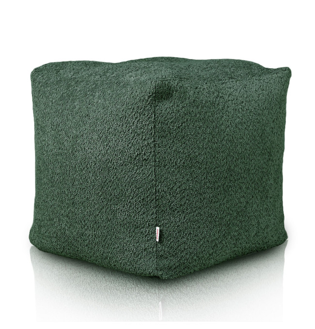 Taburetka Boucle tmavě zelená