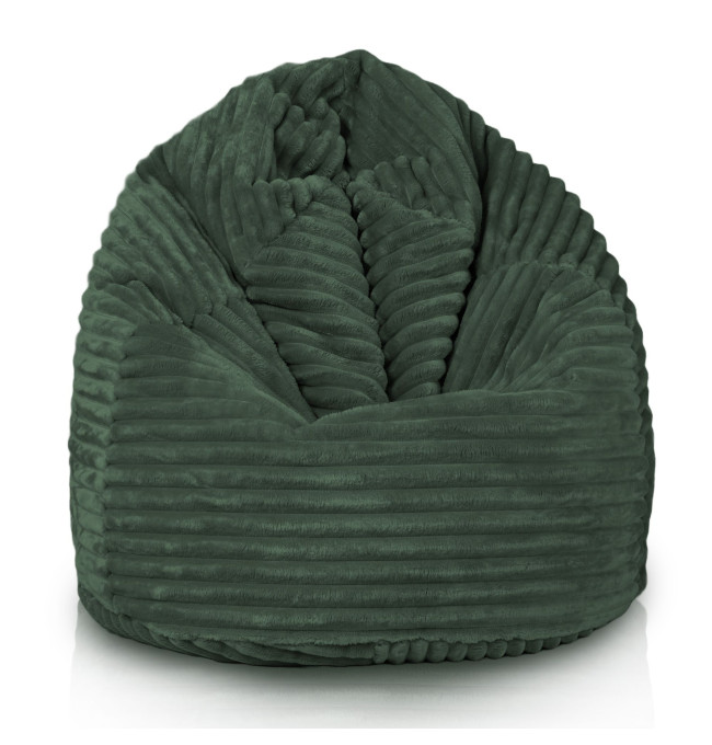 Sedací pytel Sako tmavě zelený stripe