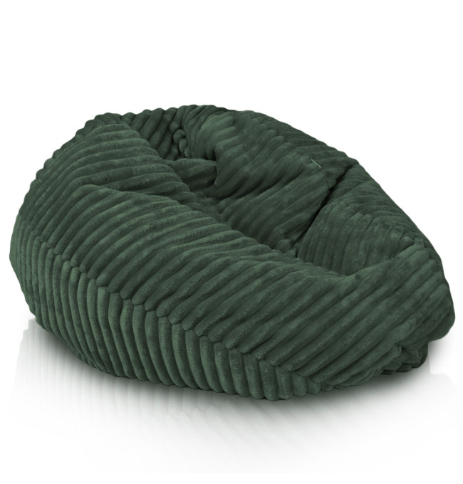 Sedací pytel Sako tmavě zelený stripe