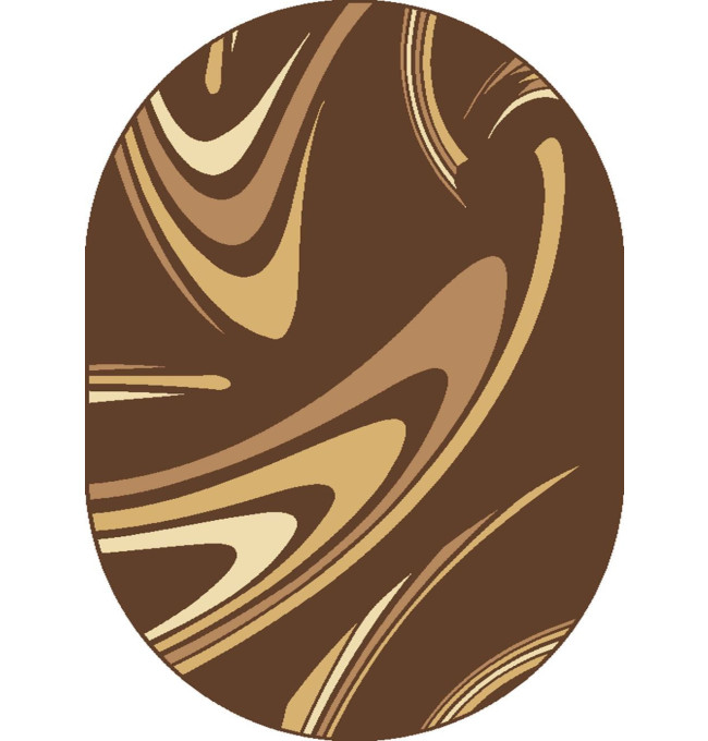 Koberec COFFEE ovál hnědý
