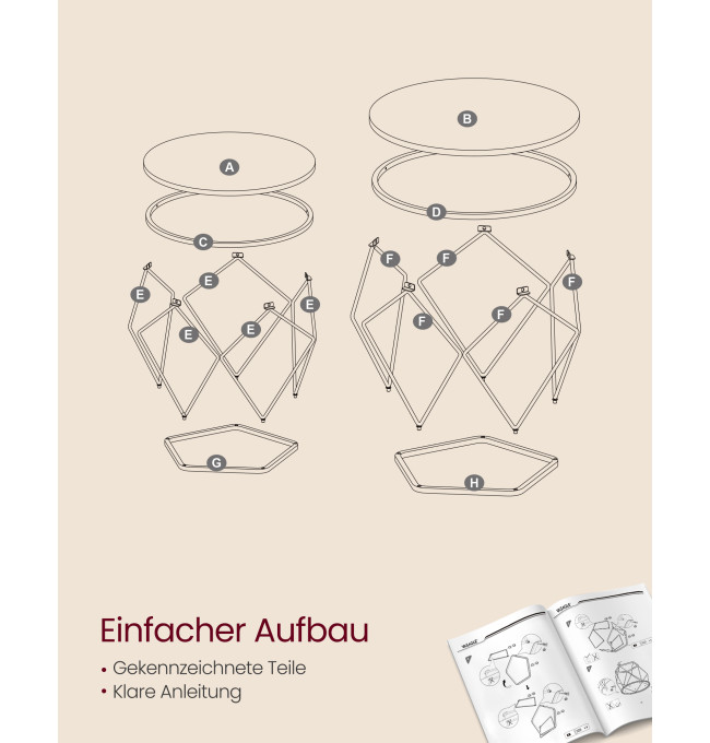 Set konferenčních stolků LET040K41