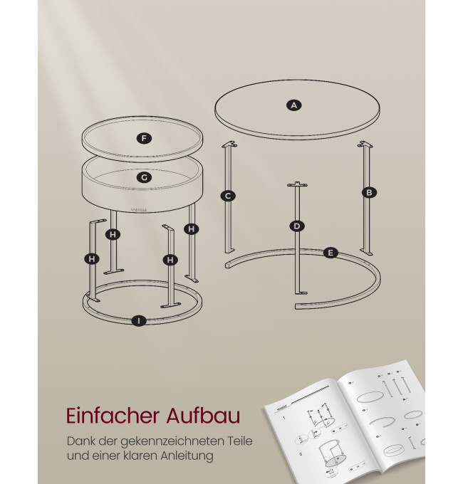 Set dvou konferenčních stolků LCT044K01