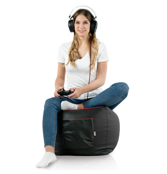 Herní taburetka Cubo ekokůže