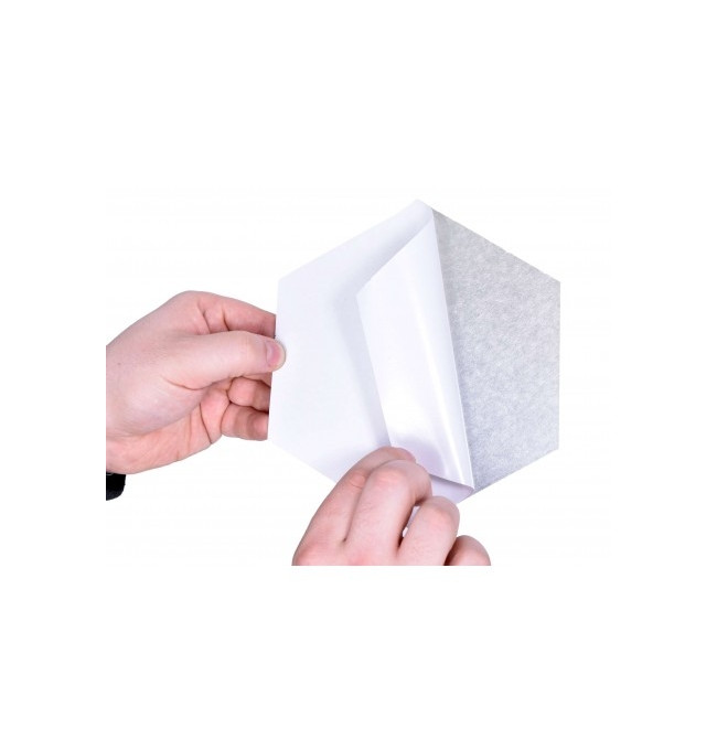 Zrcadlo HEX stříbrné