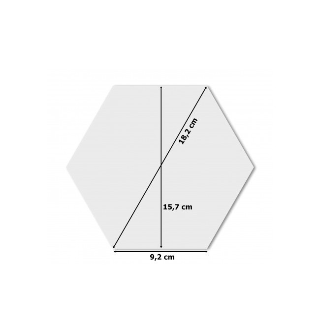 Zrcadlo HEX stříbrné