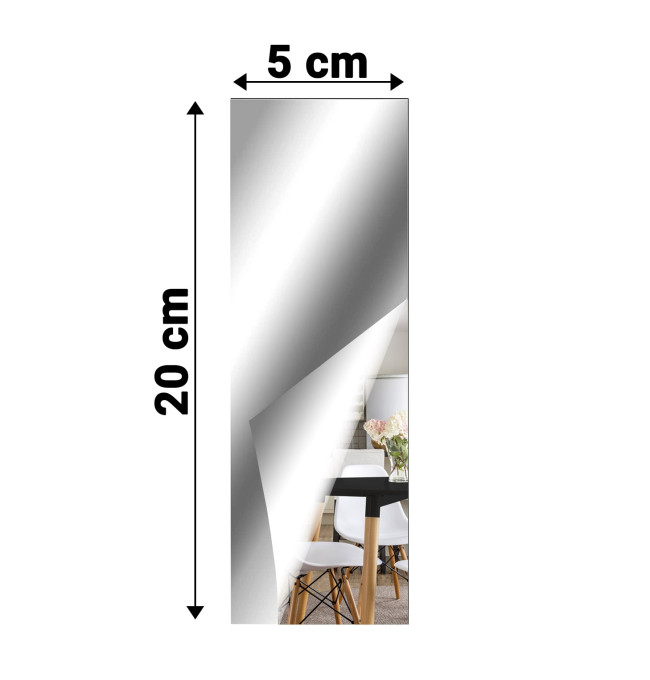 Zrcadlo OBLONG 20 cm stříbrné