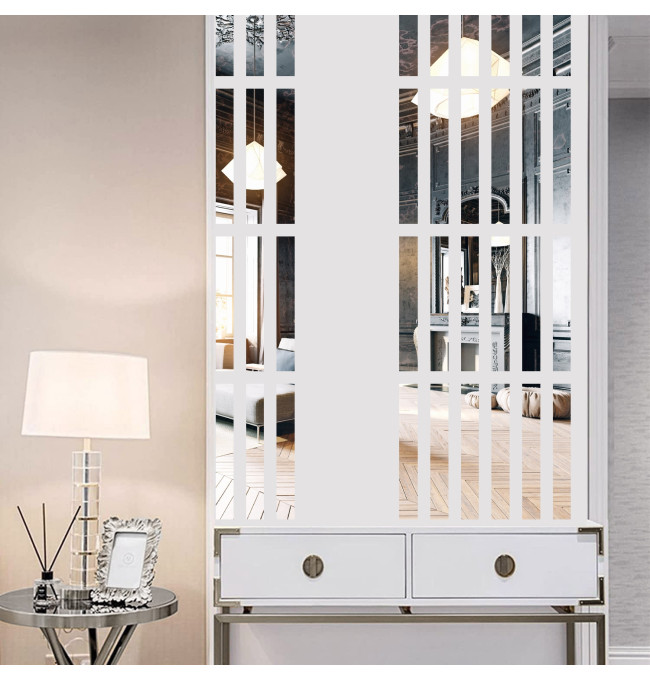 Zrcadlo OBLONG 50 cm stříbrné