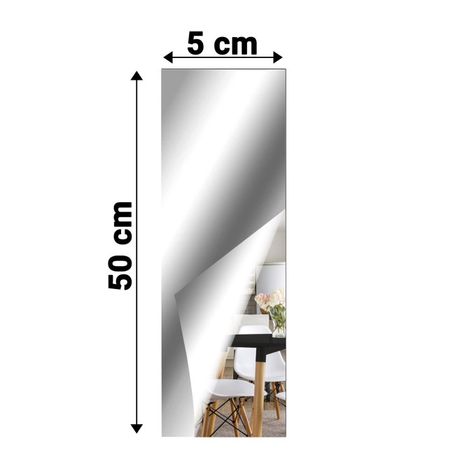 Zrcadlo OBLONG 50 cm stříbrné