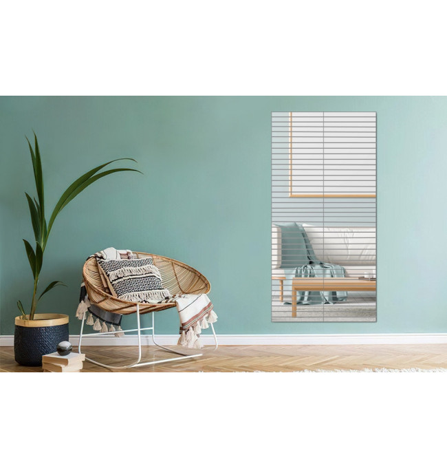 Zrcadlo OBLONG 50 cm stříbrné