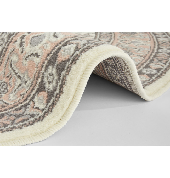 Koberec Hanse Home Mirkan Parun Täbriz krémový / růžový kruh