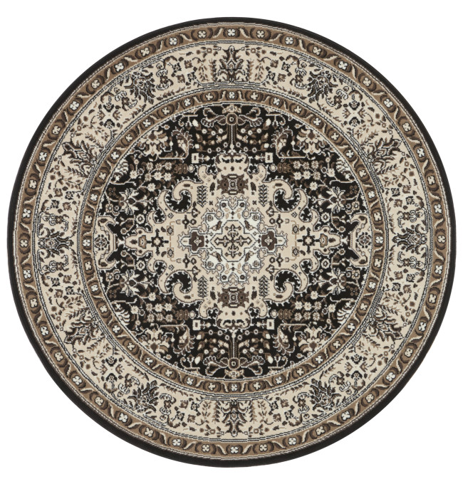 Koberec Hanse Home Mirkan Skazar Isfahan krémový / hnědý kruh