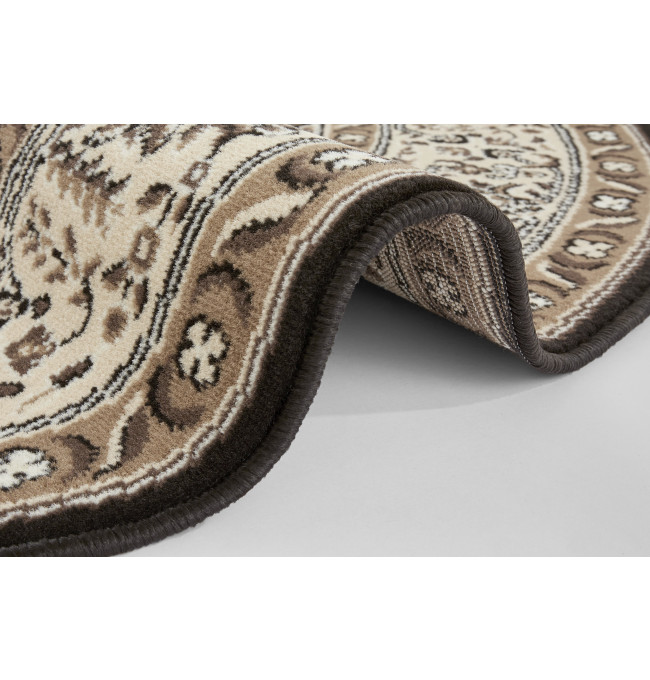 Koberec Hanse Home Mirkan Skazar Isfahan krémový / hnědý kruh