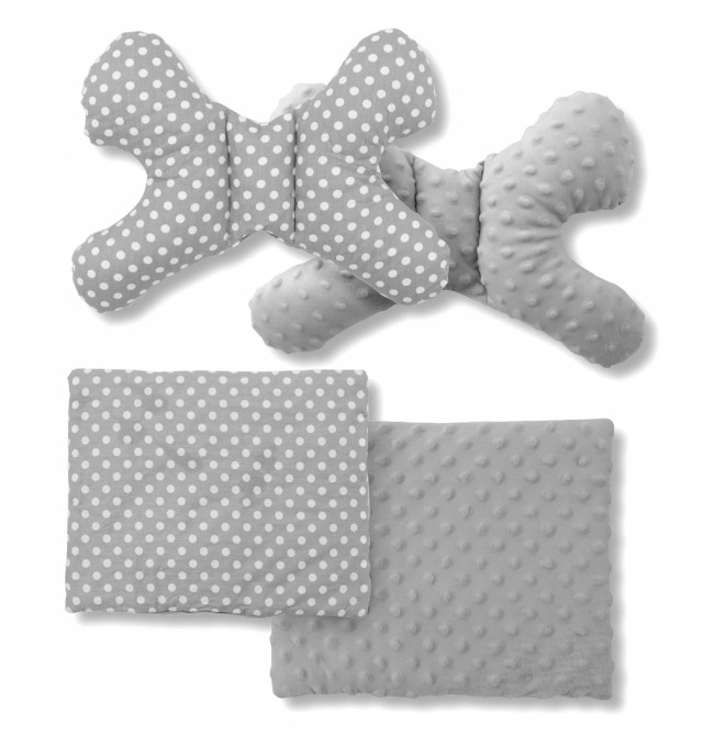 Dětské hnízdo  5v1 GREY/WHITE DOTS