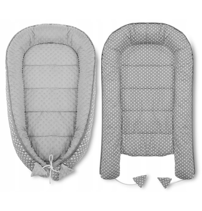 Dětské hnízdo  5v1 GREY/WHITE DOTS
