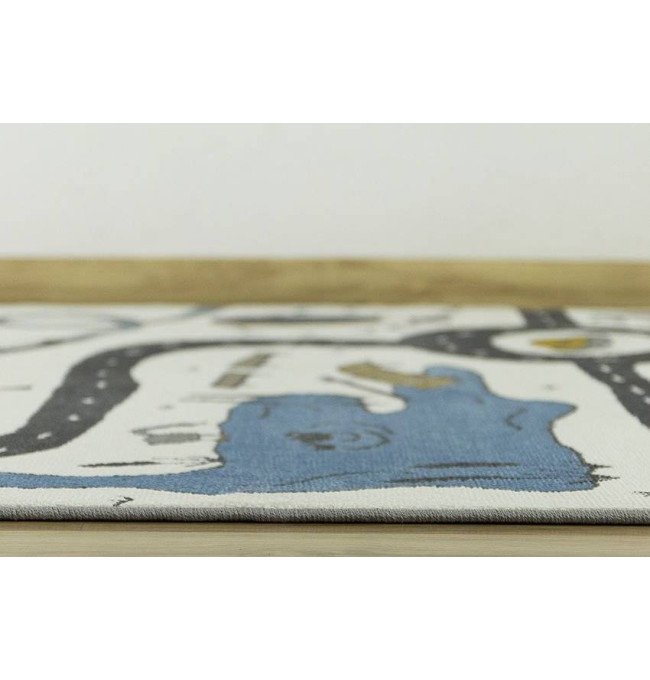 Dětský koberec Ameria cestičky, šedý / krémový