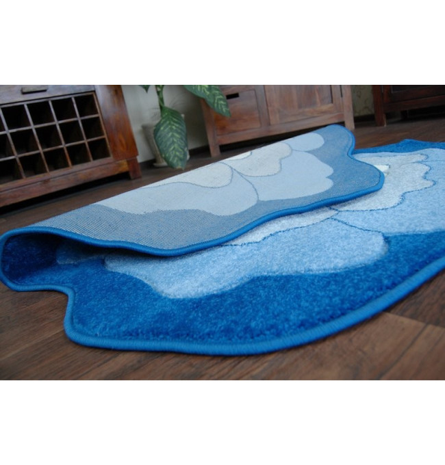 Dětský koberec Happy C273 modrý kvítek