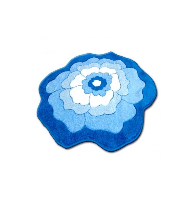 Dětský koberec Happy C273 modrý kvítek