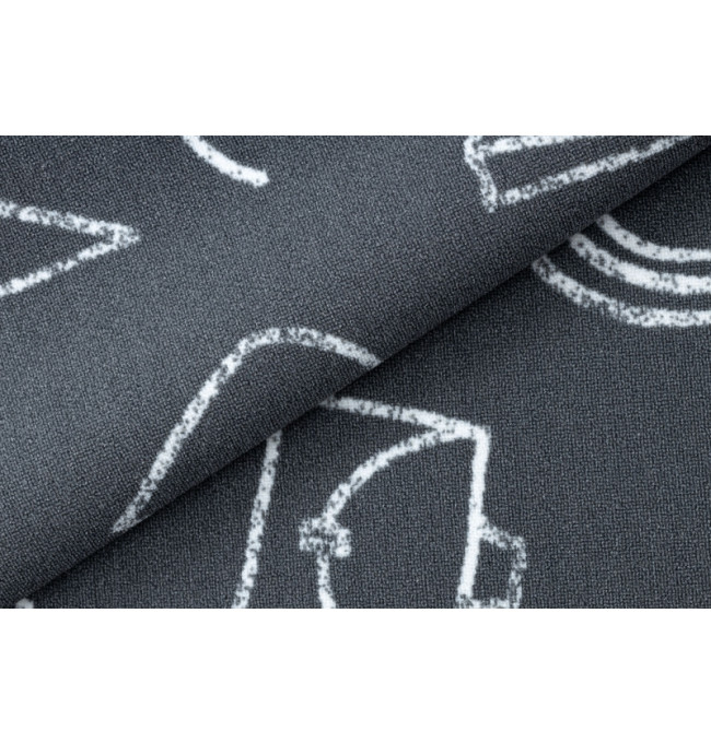 Dětský koberec SCHOOL šedý